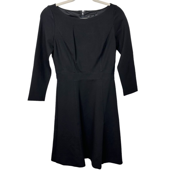 J. Crew NWT Fit & Flare Sheath Dress Stretch Ponte Knit Black SZ 2 - Picture 9 of 16